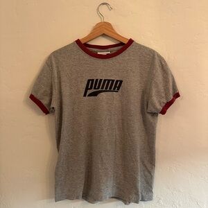 Puma Gray and Red vintage tee